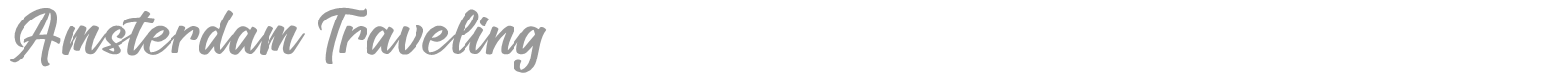Amsterdam Traveling font preview